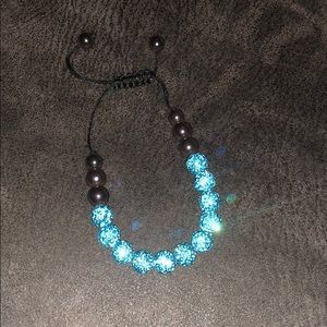 Blue sparkly bracelet